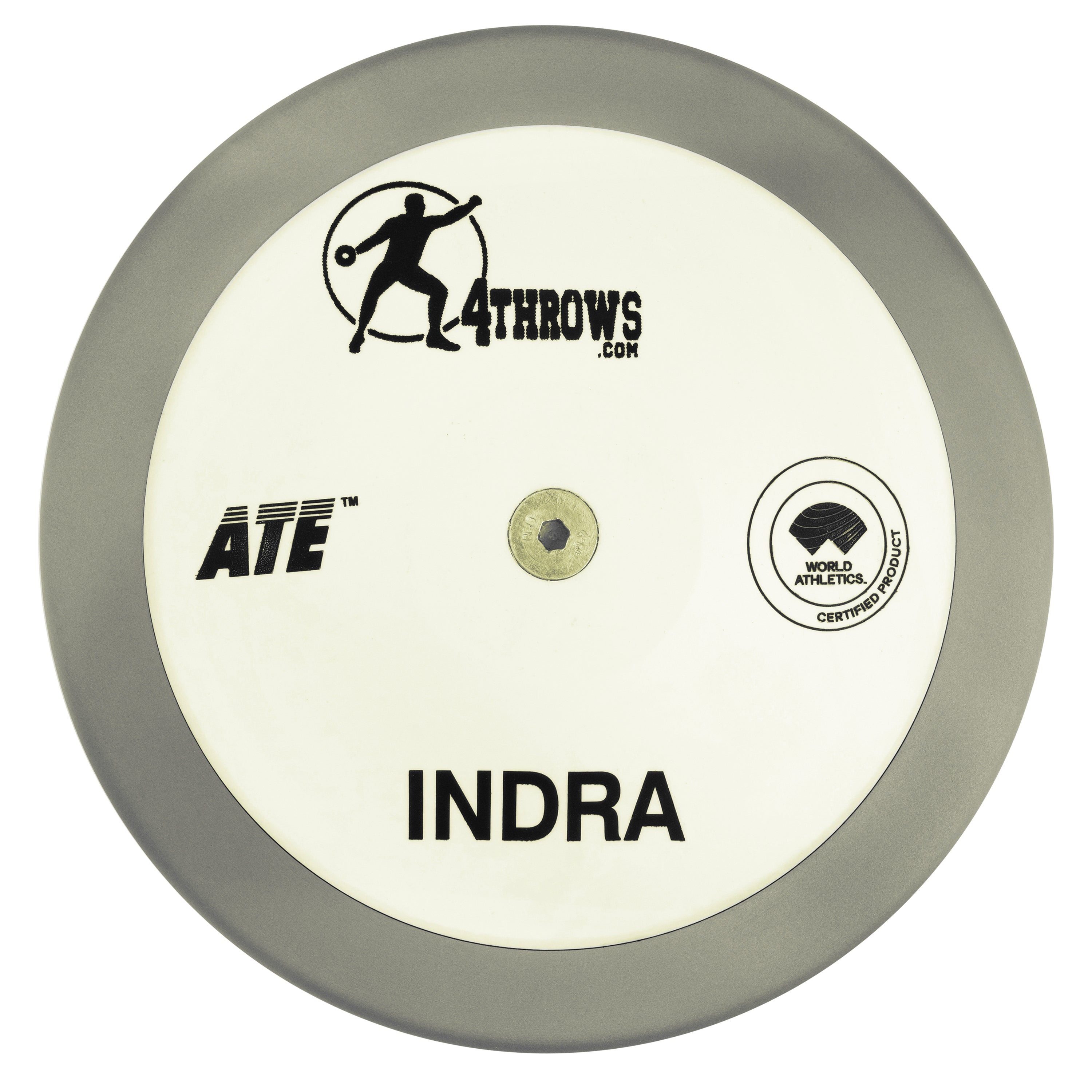 ATE Improved Indra White Stainless Steel Rim Discus - 85%